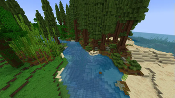 Jungle and Redwoods with retinted waters