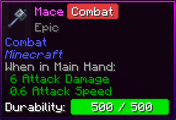 Durability Tooltip w/ Durability Bar