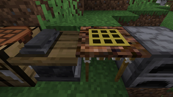 Universal Workbench along with Crude Crafting Table