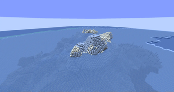 frozen peaks with world surface