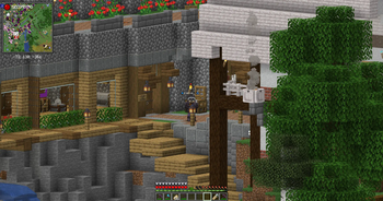 A screenshot from the included server