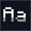 Dark Shaded Font
