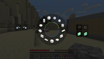 Radial menu when installed into Bauble slot