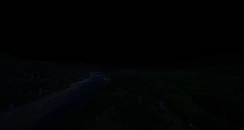 Under a cumulonimbus at midnight