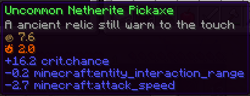 Uncommon Netherite Pickaxe