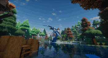 The dragon on the lake