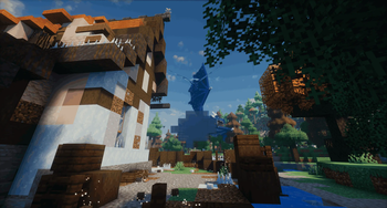 The dragon in the village