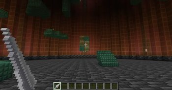 Player throwing Needle