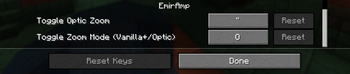 EmirAmp Section in Key Binds Settings