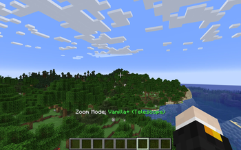 View of Player on Vanilla+ Mode