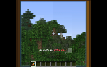 Diamond Spyglass on Optic Zoom mode