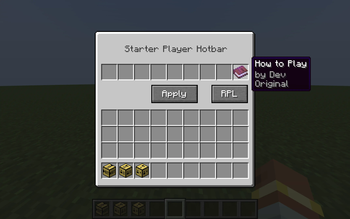 Starter Hotbar