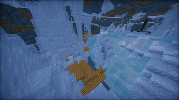 A Mineshaft Being Swallowed By A Glacier