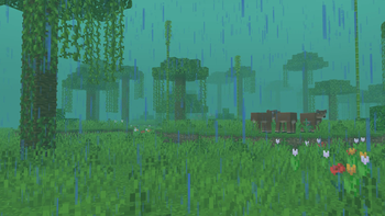 rainy wetland thing biome