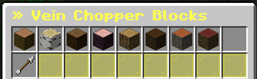 Vein Chopper Blocks GUI