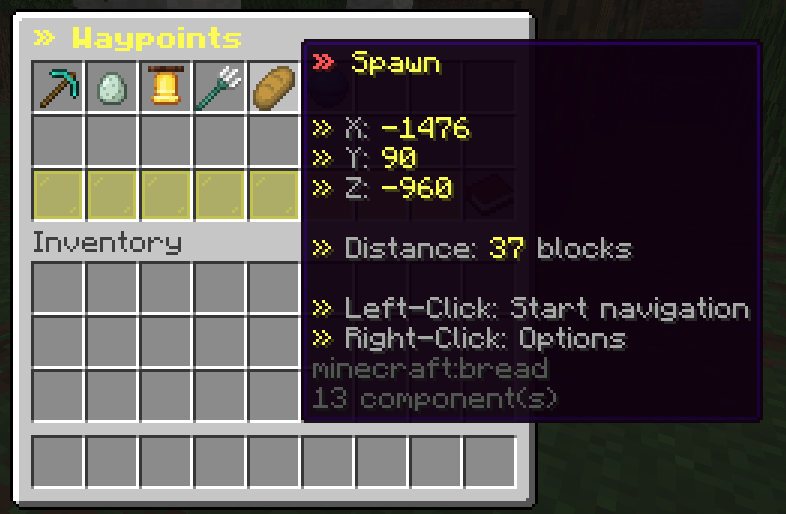 Waypoints GUI
