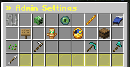 Admin-Settings GUI