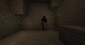 SCP-106 walking through the wall