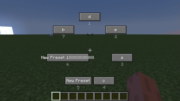 Presets Menu
