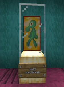 Bold and Brash displayed in an art museum