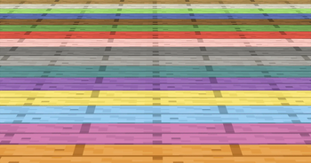 colourful brick planks