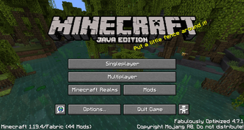 Main Menu