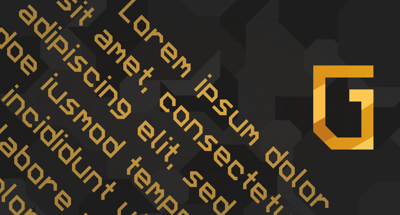 GeoFont Edge banner with some demo text