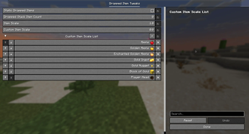 Config menu