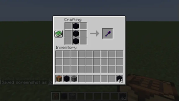 Obsidian Shovel Recipe