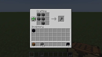 Bedrock Axe Recipe