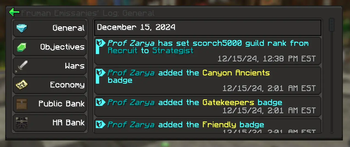 Dark Theme - Wynntils Guild Log