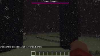 Snow in end