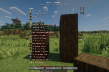 You can also check the list of blocks necessary for your build