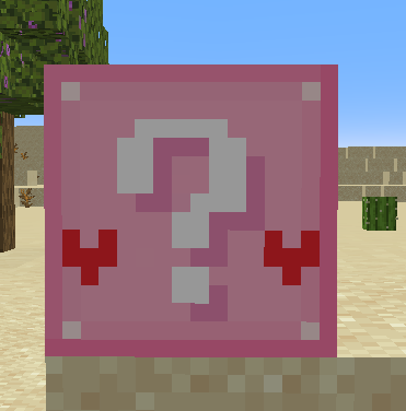 The Pink Lucky Block as seen in game starting from 8.2 [The Classic Update] onward!