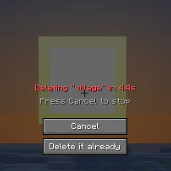2nd layer of confirm deletion 
