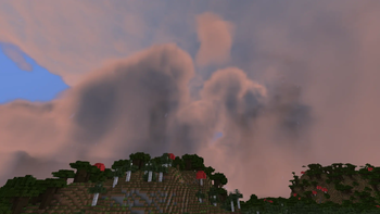Distant thunderstorm