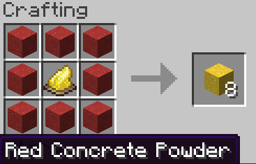 Red to Yellow Concrete Powder