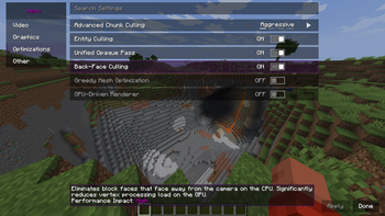 Xeno Themed Purple Video Settings tab 