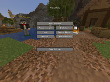 Pause screen