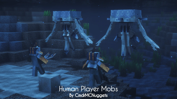 Human Player Mobs Guardian & Elder Guardian