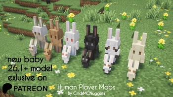 Human Player Mobs Rabbit