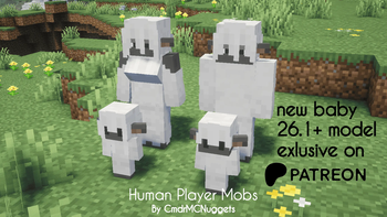 Human Player Mobs Sheep