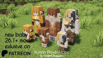Human Player Mobs Fox, Wolf, Cat