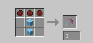 Crafting a Ruby Pickaxe