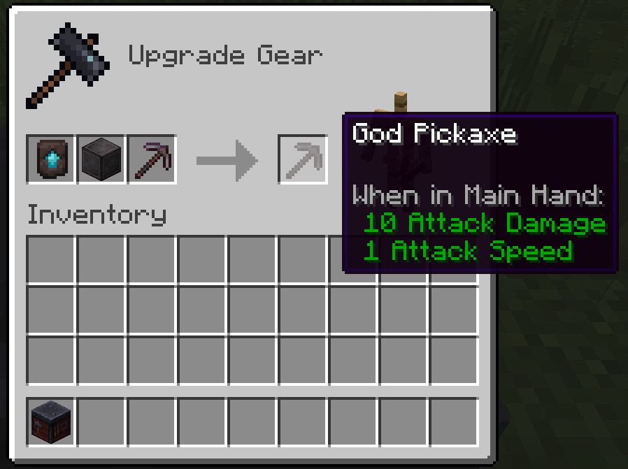 God pickaxe upgrade