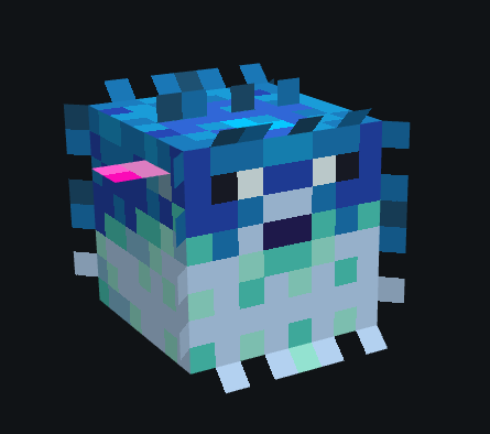 Blue Pufferfish with Pink Fins