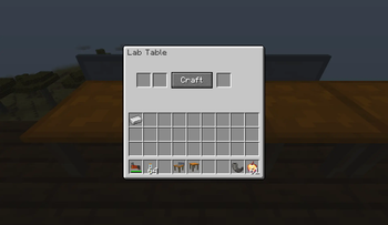 Lab Table Crafting Interface