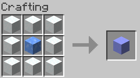 Blue Snow Block Craft