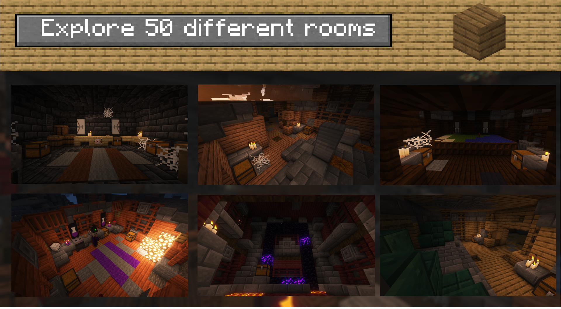Explore 50 different rooms