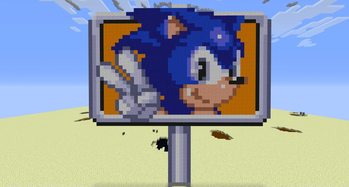 Sonic Goal Sign